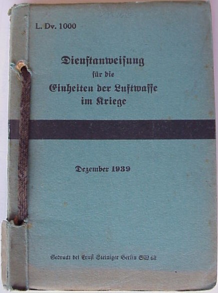 Dienstanweisung für die Einheiten der Luftwaffe im Kriege